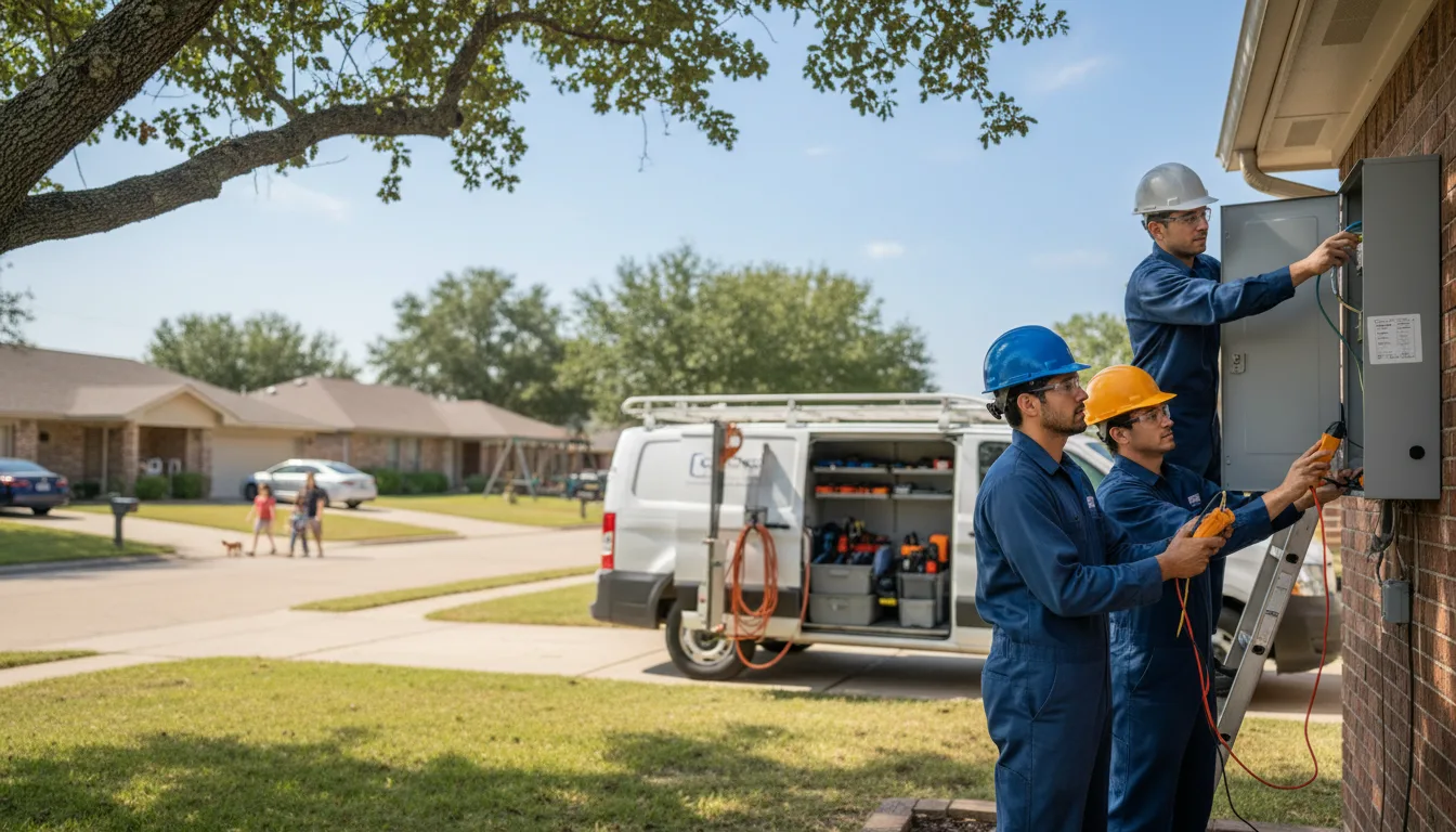 Certified electrician providing emergency electrical services in Post, TX